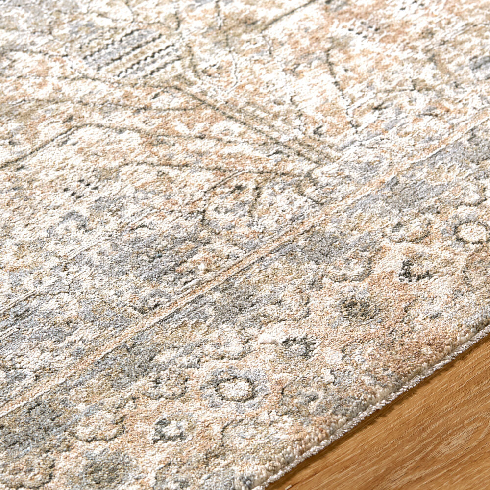 Poetry Cream/Tan Machine Woven Rug POI-2302 - texture