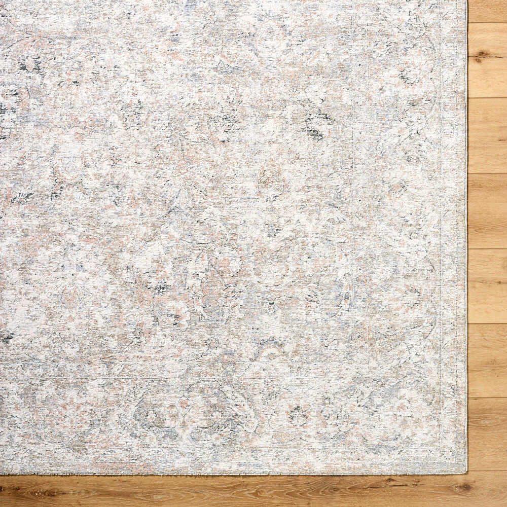 Poetry Cream/Tan Machine Woven Rug POI-2303 - overhead