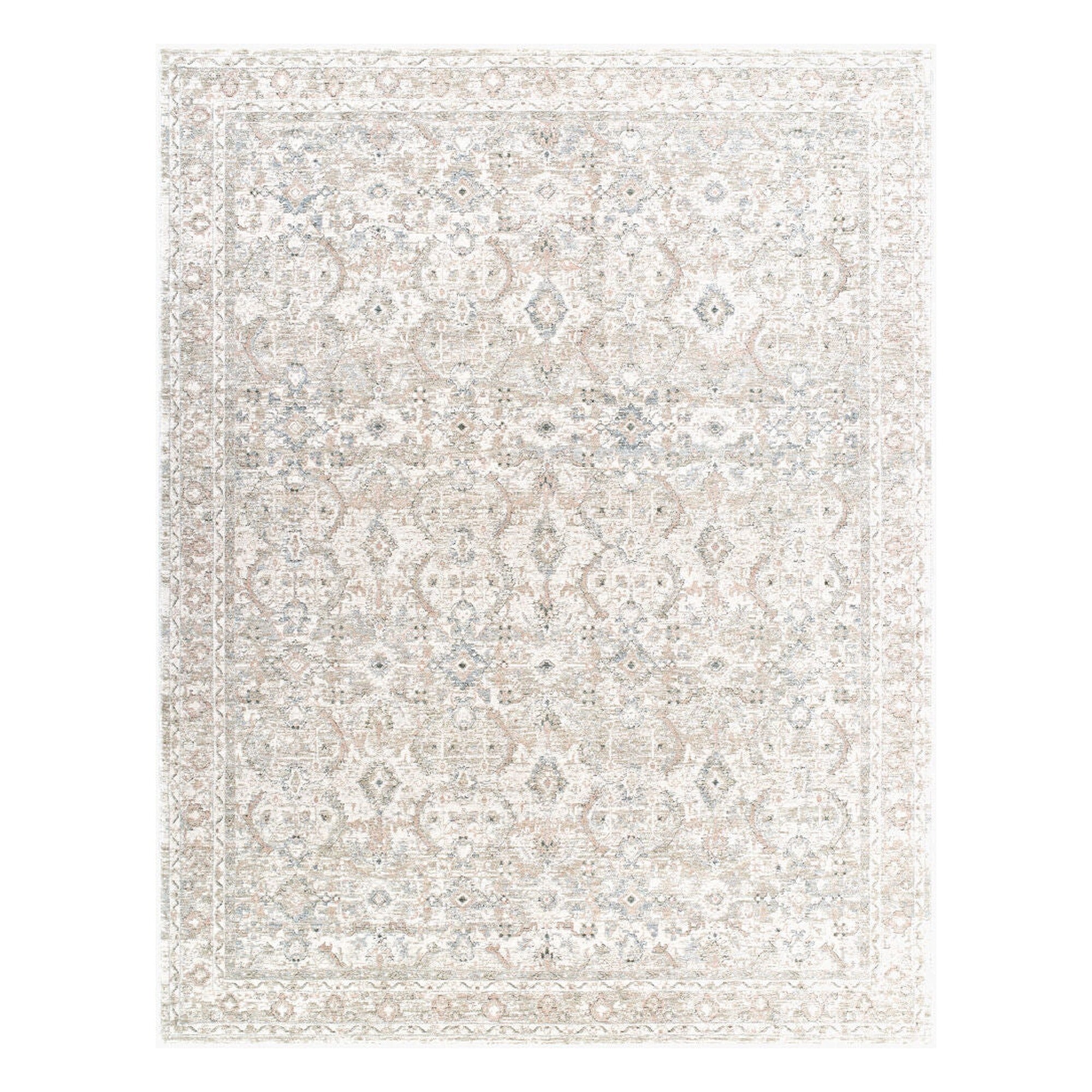 Poetry Cream/Tan Machine Woven Rug POI-2304 - 2'7" x 10'