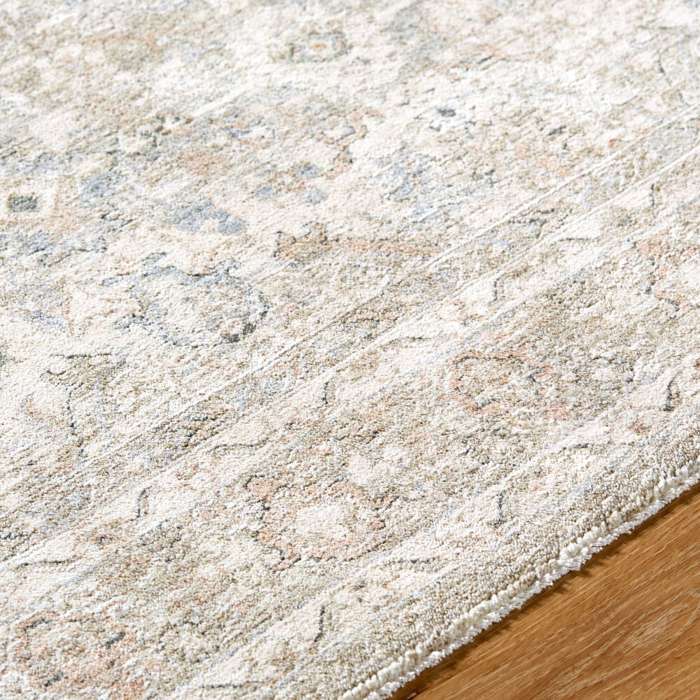 Poetry Cream/Tan Machine Woven Rug POI-2304 - texture
