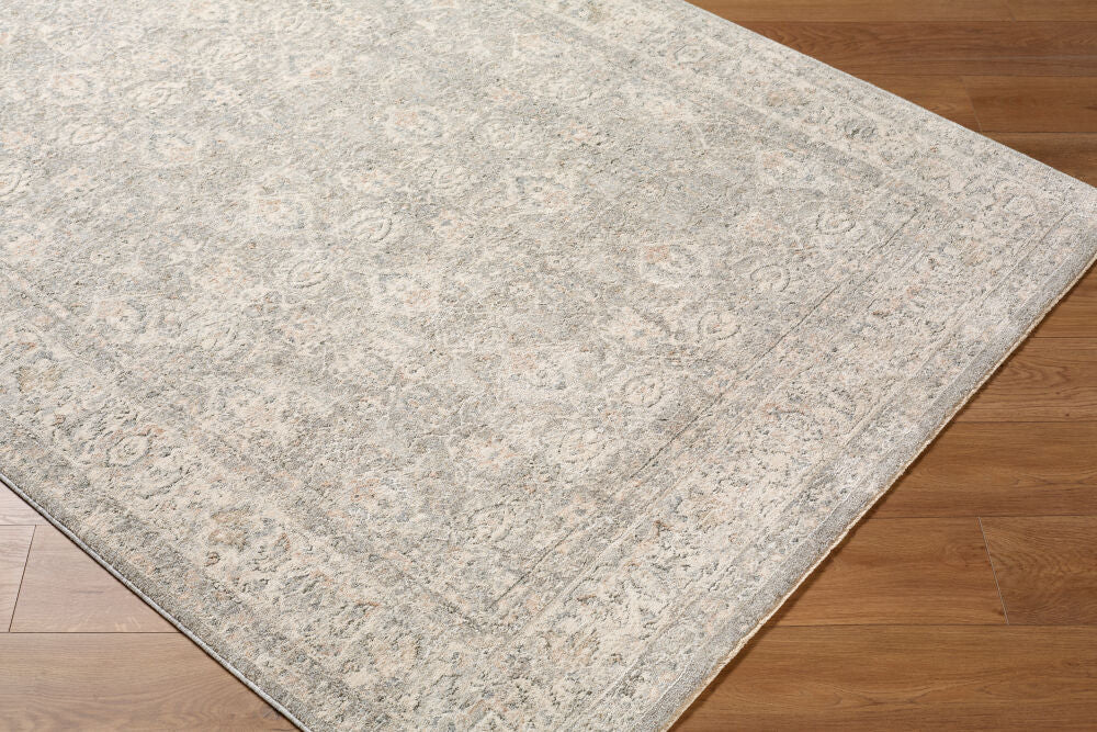 Poetry Cream/Tan Machine Woven Rug POI-2306 - corner