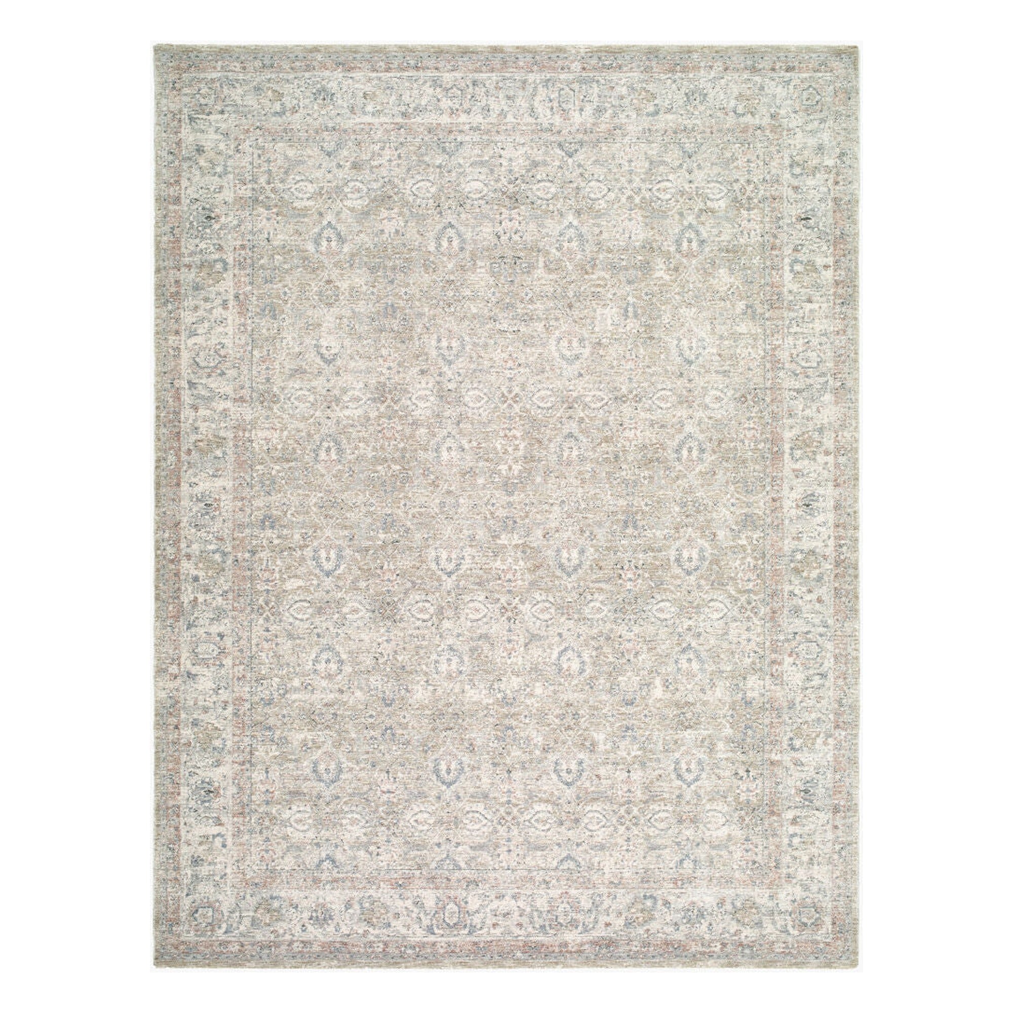 Poetry Cream/Tan Machine Woven Rug POI-2307 - 2'7" x 10'