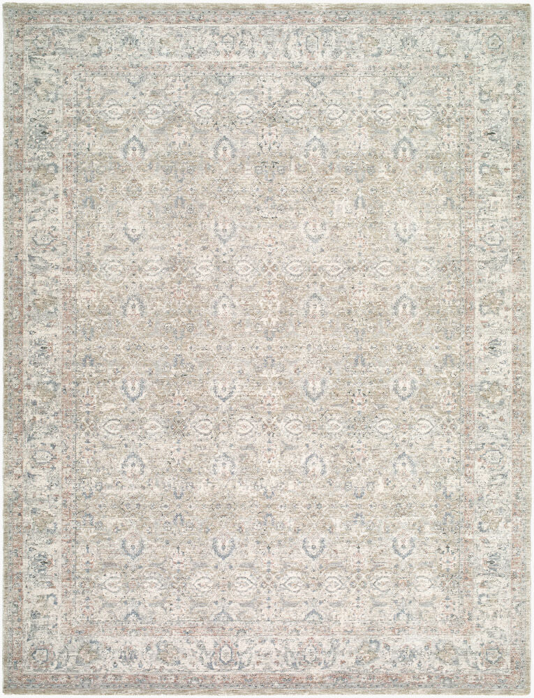 Poetry Cream/Tan Machine Woven Rug POI-2307 - 2'7" x 10'