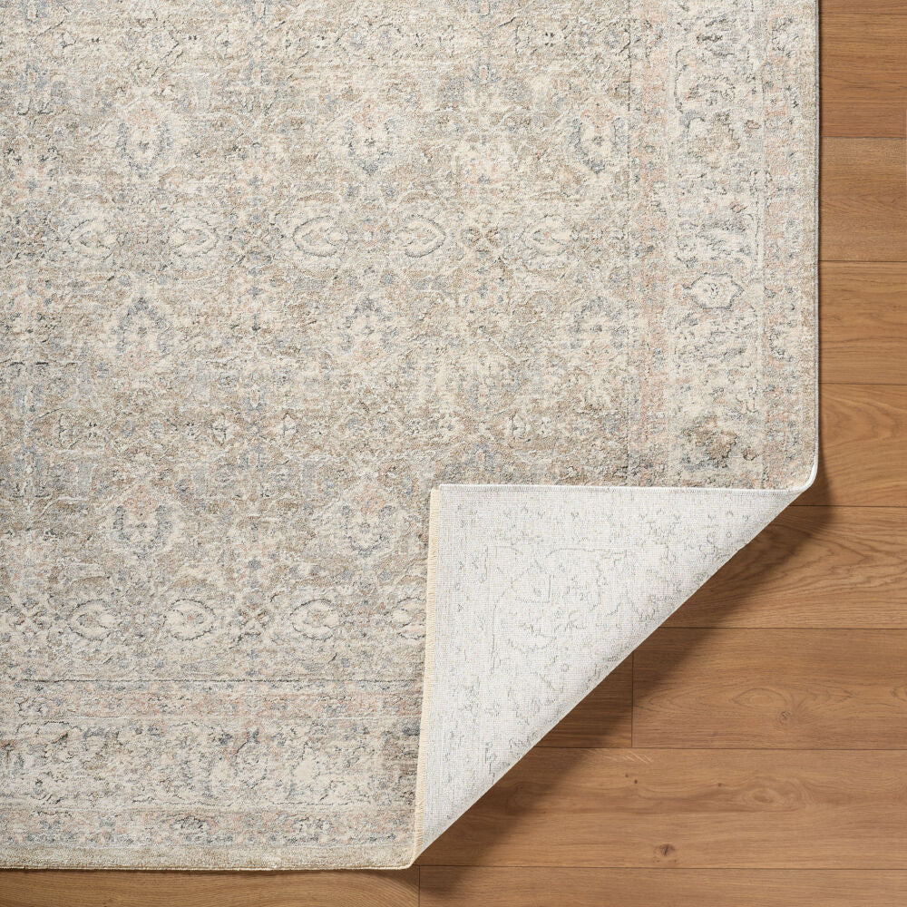 Poetry Cream/Tan Machine Woven Rug POI-2307 - fold