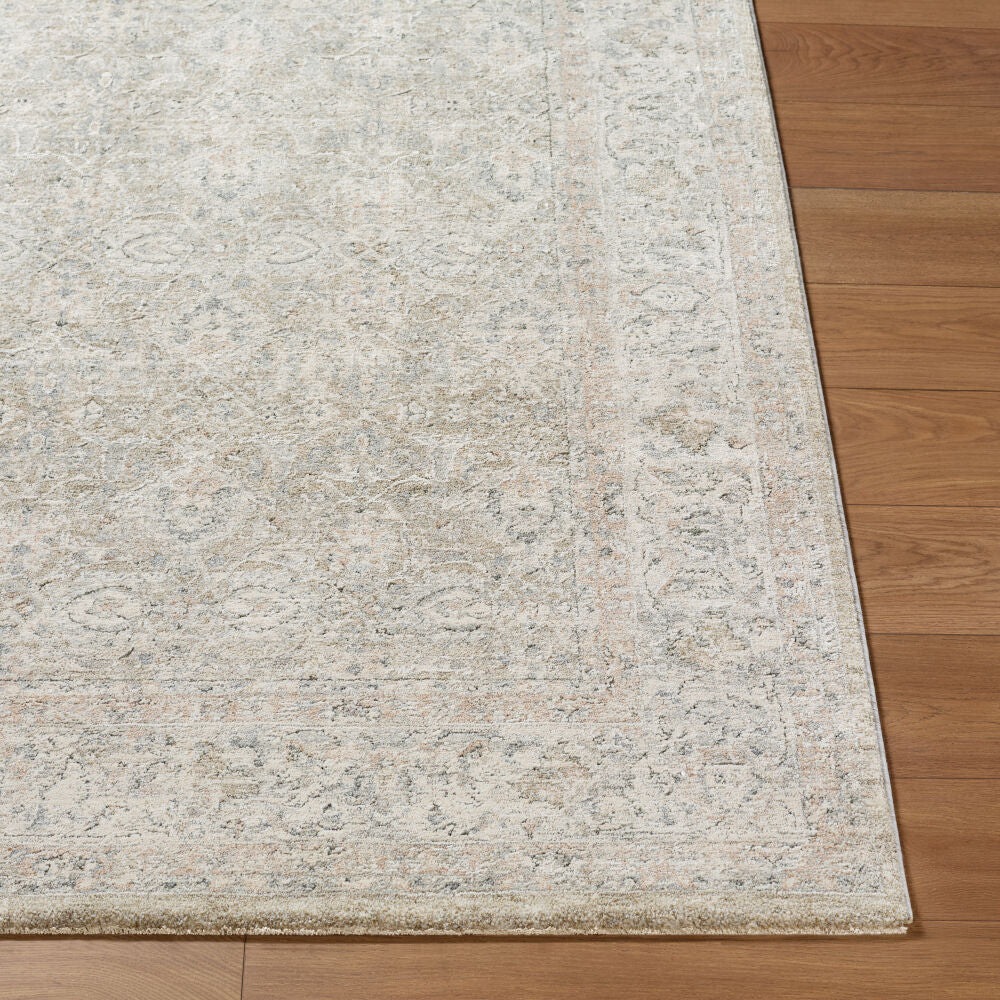 Poetry Cream/Tan Machine Woven Rug POI-2307 - front