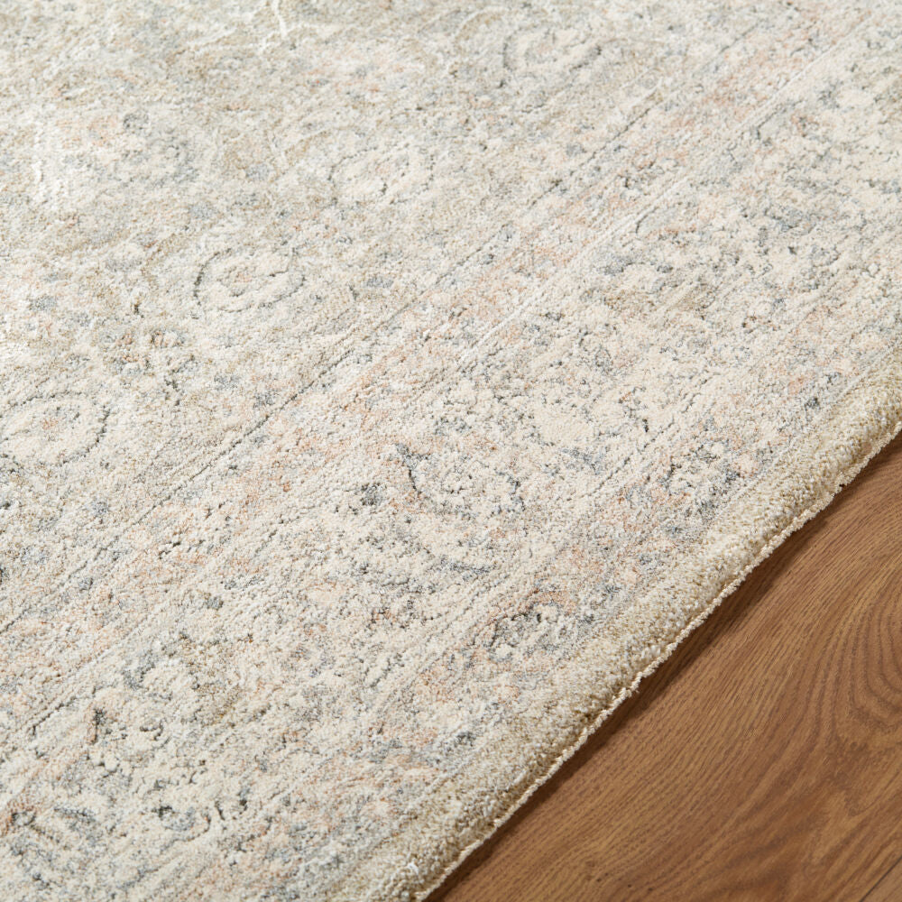 Poetry Cream/Tan Machine Woven Rug POI-2307 - texture