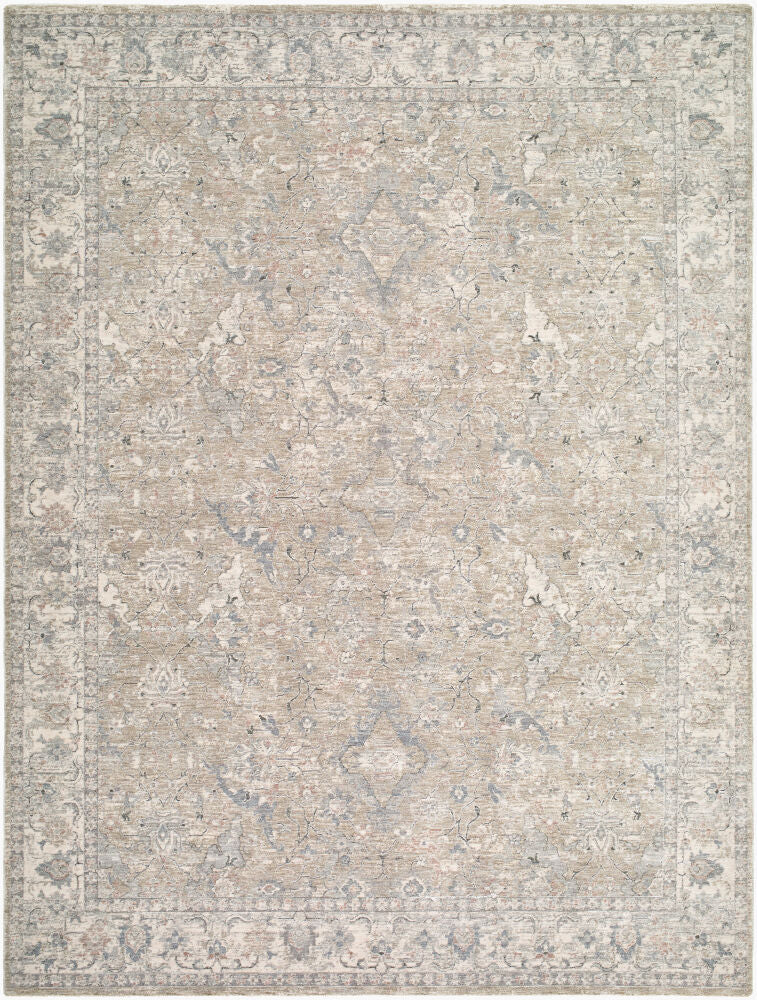 Poetry Cream/Tan Machine Woven Rug POI-2308 - 2'7" x 10'