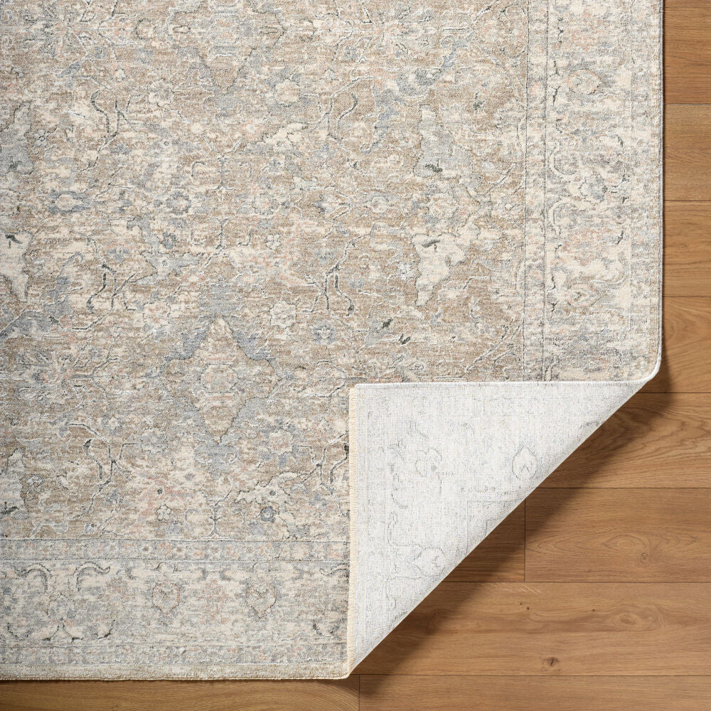 Poetry Cream/Tan Machine Woven Rug POI-2308 - fold