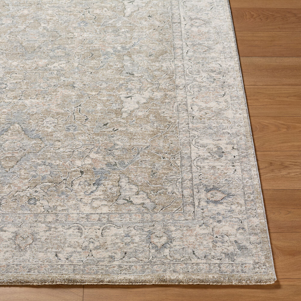 Poetry Cream/Tan Machine Woven Rug POI-2308 - front