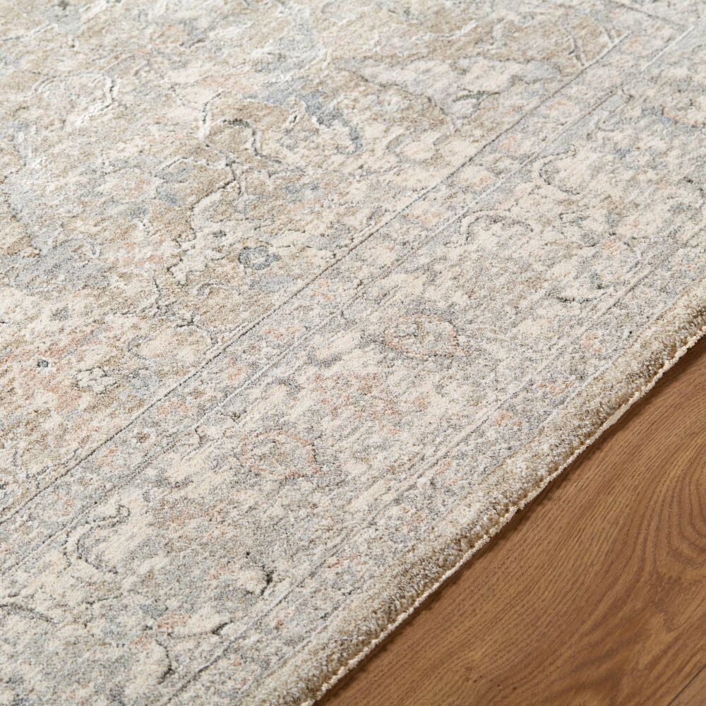 Poetry Cream/Tan Machine Woven Rug POI-2308 - texture