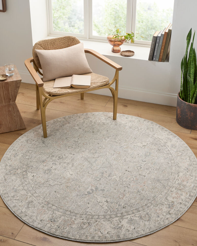 Poetry Cream/Tan Machine Woven Rug POI-2309 - roomscene