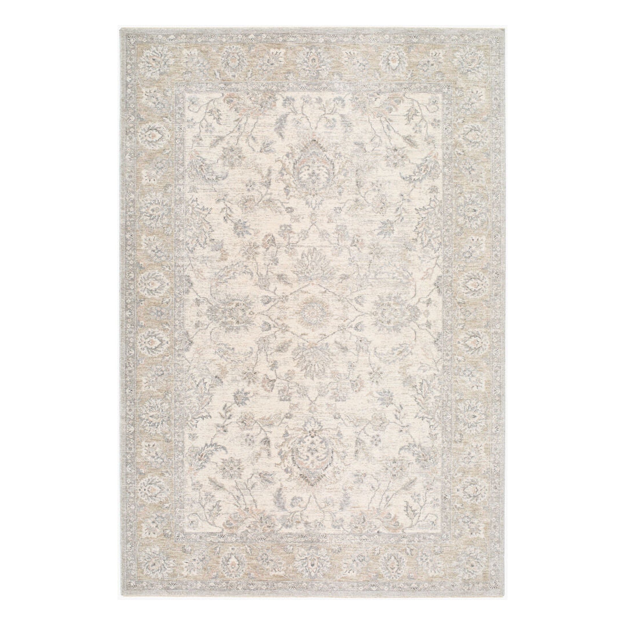 Poetry Beige/Slate Machine Woven Rug POI-2311 - 2'7" x 10'
