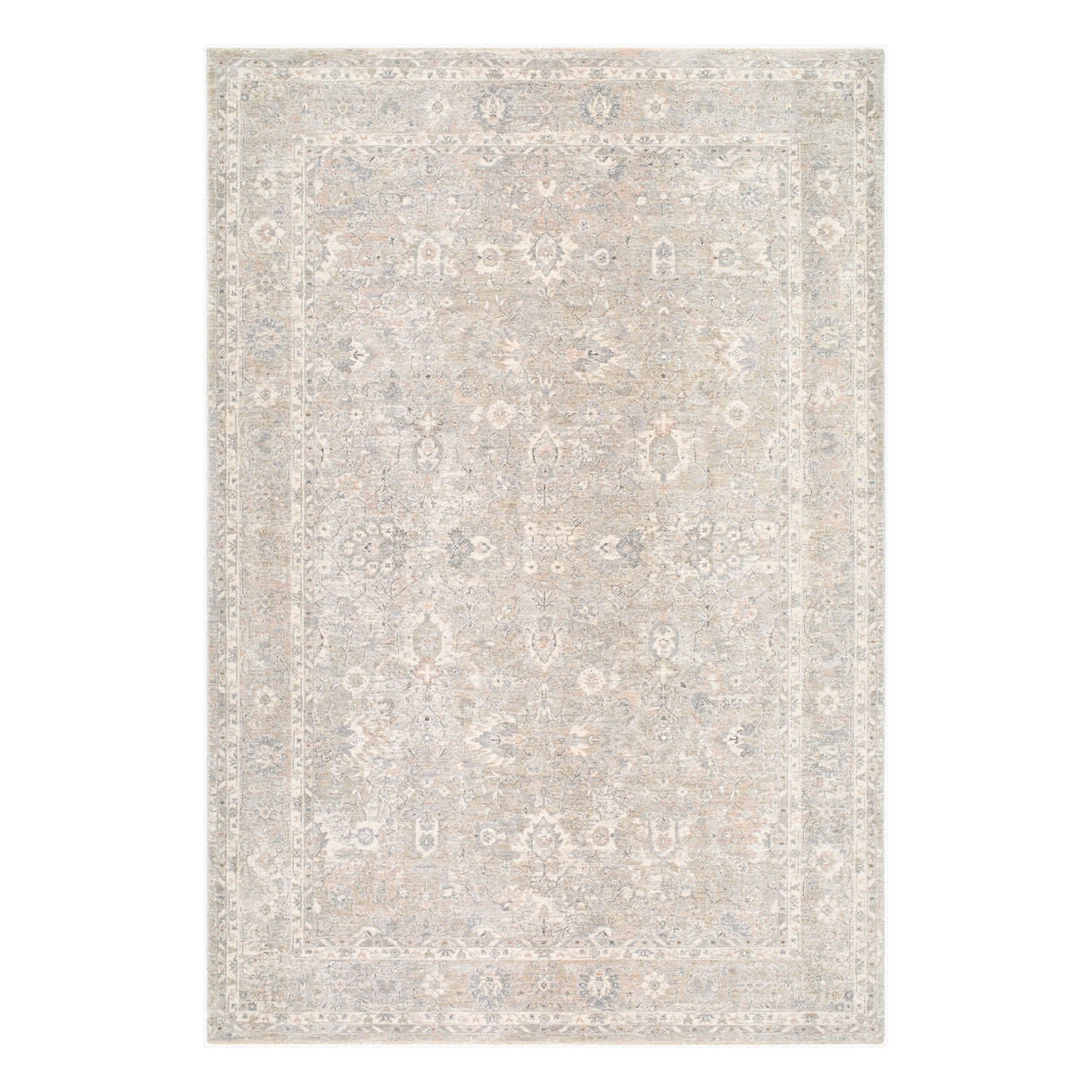 Poetry Beige/Slate Machine Woven Rug POI-2313 - 2'7" x 10'