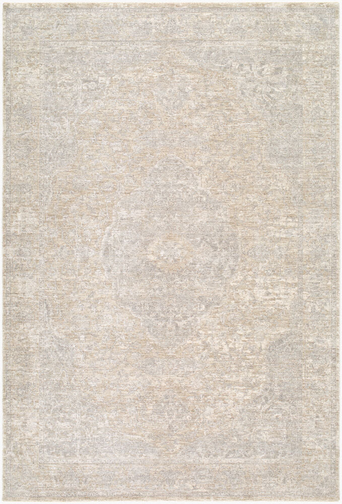 Poetry Cream/Light Gray Machine Woven Rug POI-2316 - 2'7" x 10'