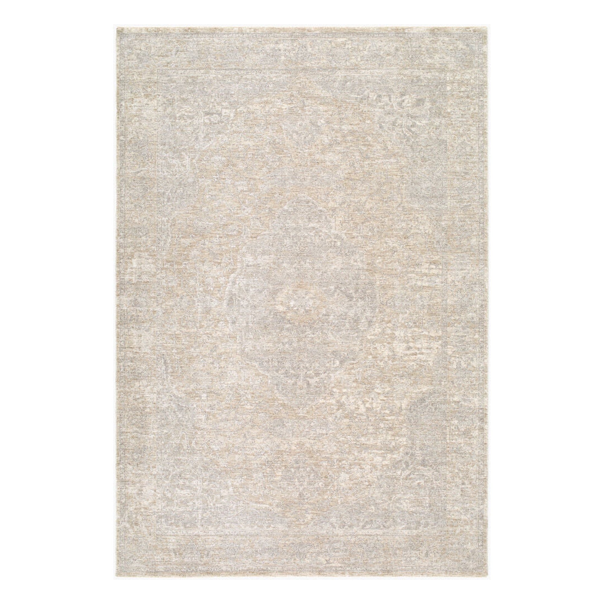 Poetry Cream/Light Gray Machine Woven Rug POI-2316 - 2'7" x 10'