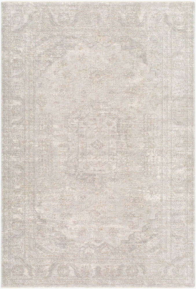 Poetry Cream/Light Gray Machine Woven Rug POI-2317 - 2'7" x 10'