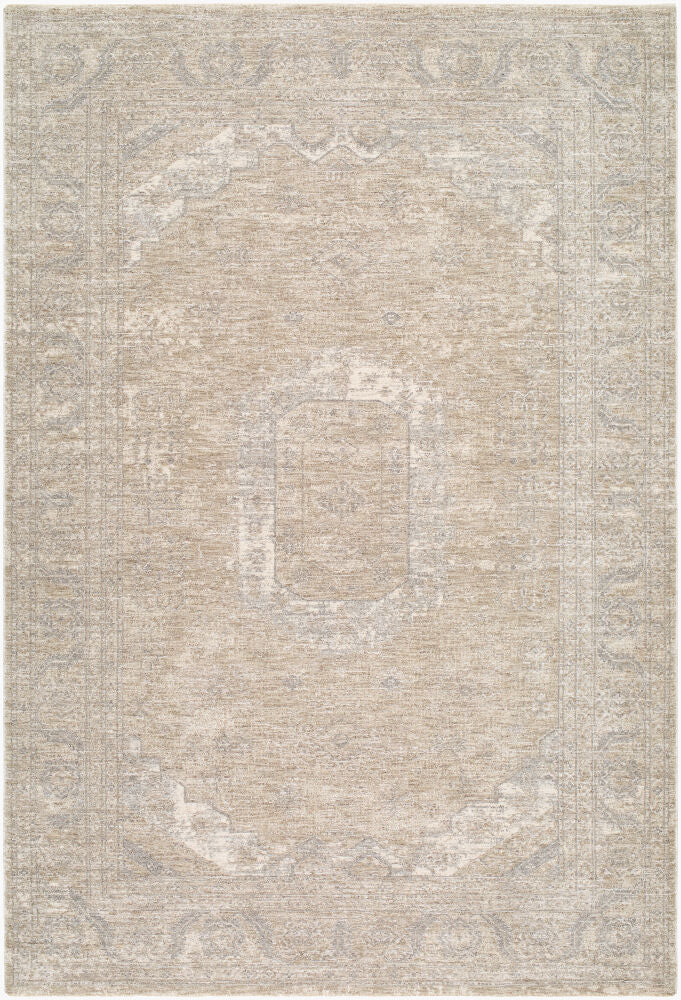 Poetry Cream/Light Gray Machine Woven Rug POI-2318 - 2'7" x 10'