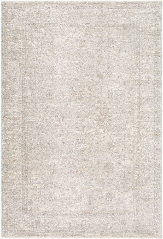 Poetry Cream/Light Gray Machine Woven Rug POI-2319 - 2'7" x 10'