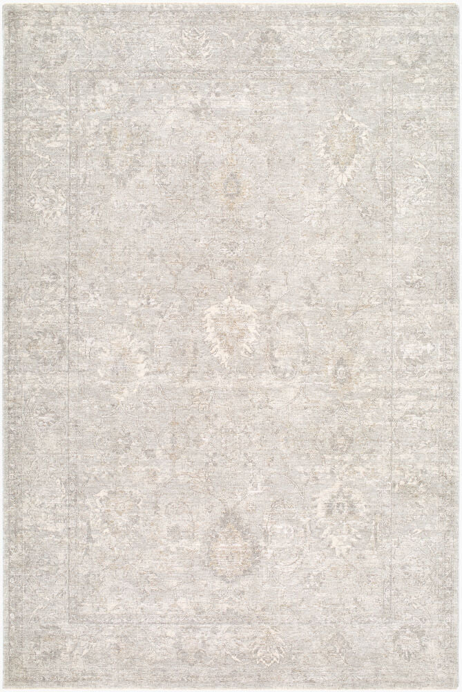 Poetry Cream/Light Gray Machine Woven Rug POI-2321 - 2'7" x 10'