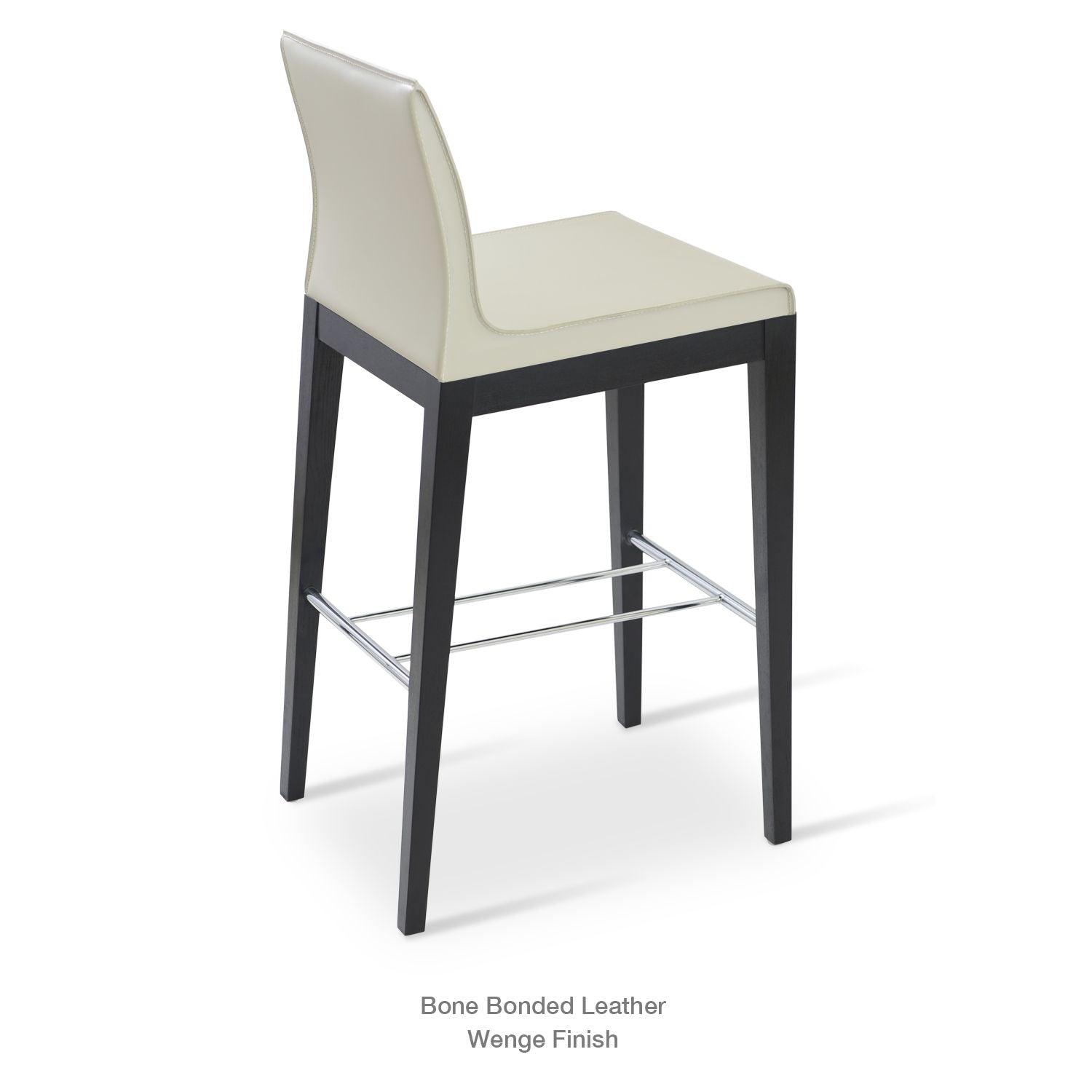 POLO WOOD LOW BACK STOOL