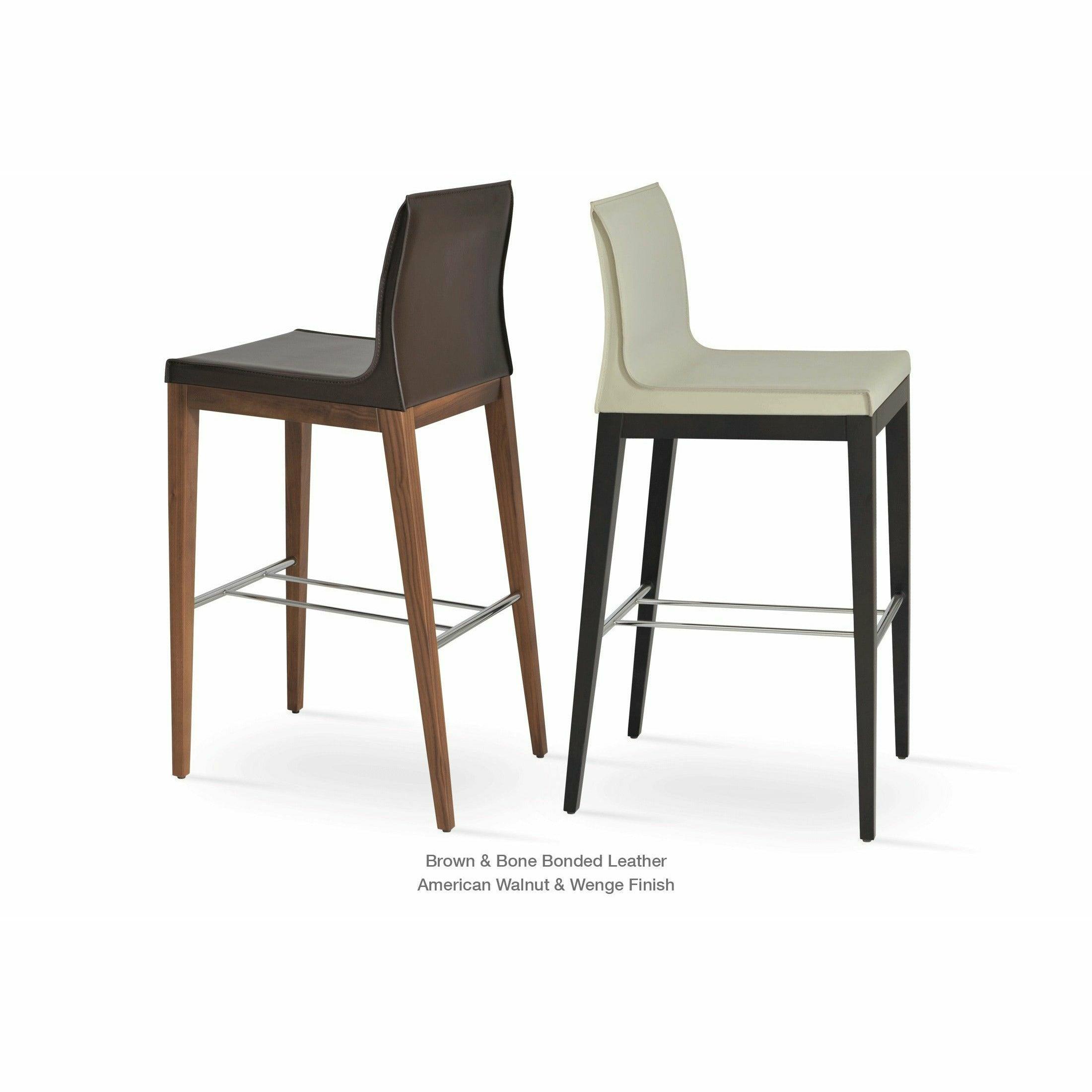 POLO WOOD LOW BACK STOOL