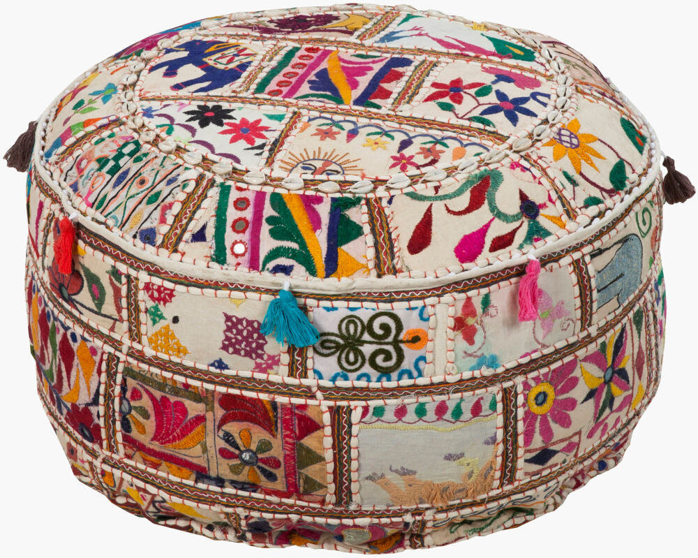 Karma Pouf - 12"H x 22"W x 22"D