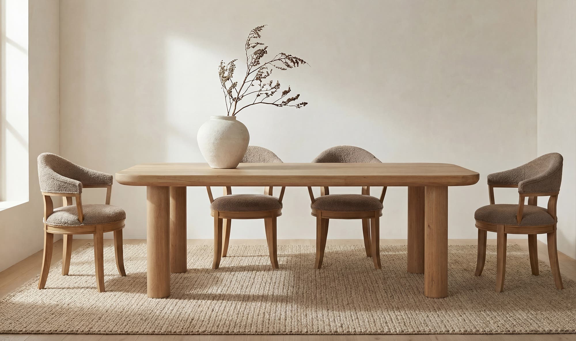 Anders Dining Table Large Natural by Moe's Home Collection - view 4