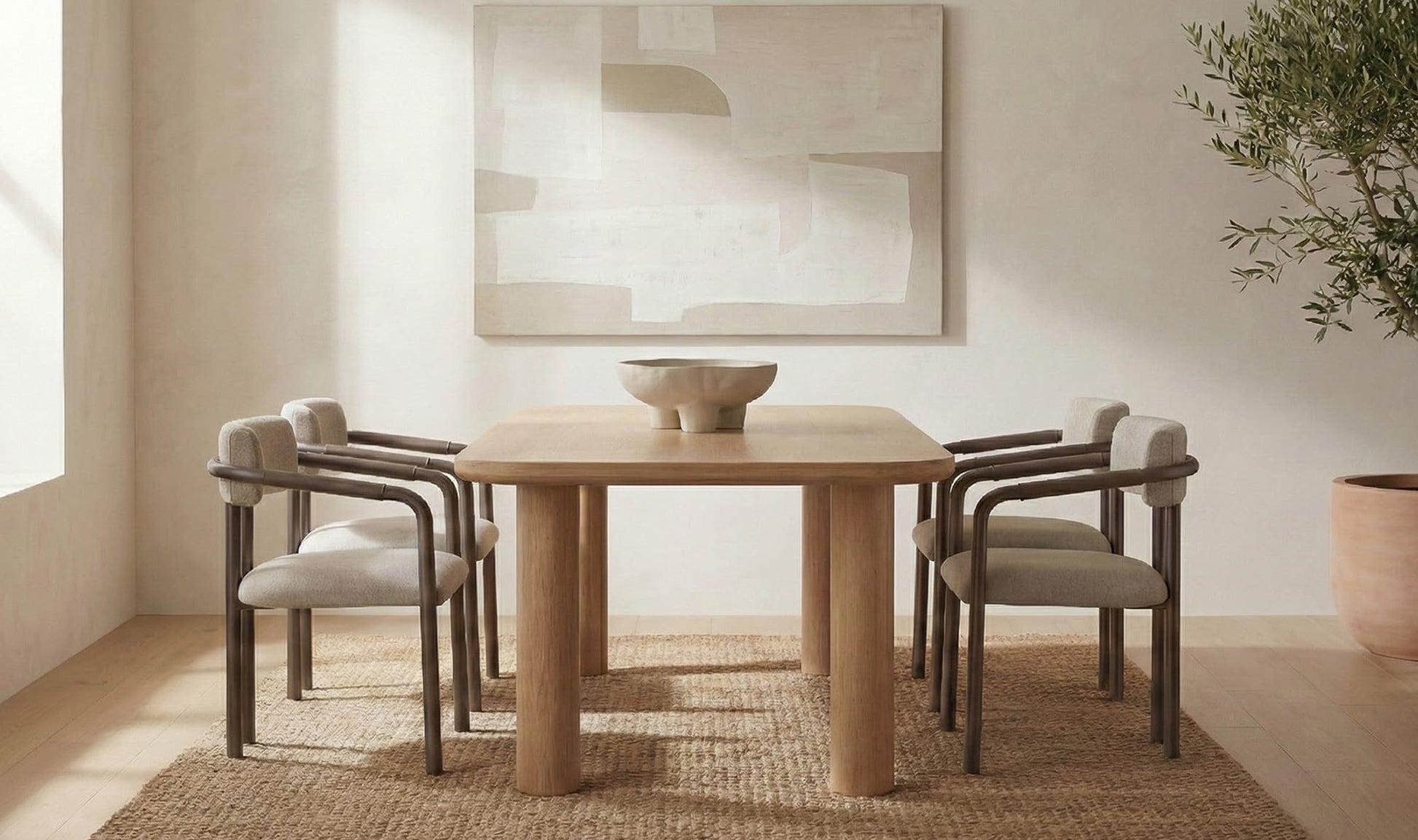 Anders Dining Table Small Natural by Moe's Home Collection - view 4