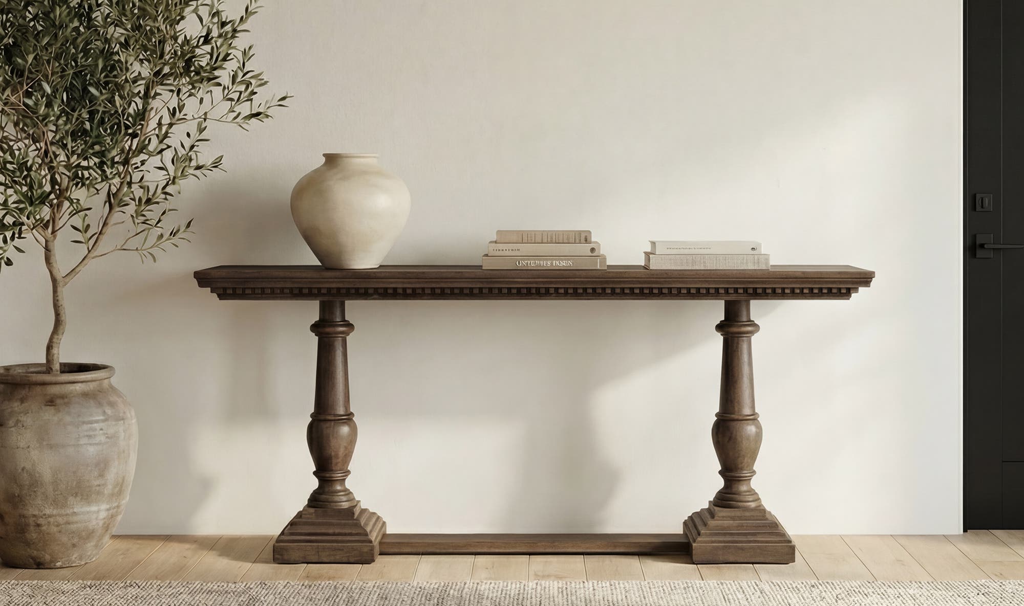 Everson Console Table Brown by Moe's Home Collection - view 4