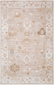 Pierre Loti Brown/Off-White Machine Woven Rug PPL-2300 - 5' x 7'9"