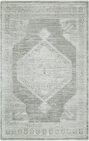 Pierre Loti Dusty Sage/Off-White Machine Woven Rug - 5' x 7'9"