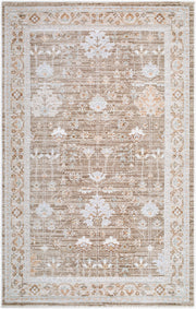 Pierre Loti Brown/Wheat Machine Woven Rug PPL-2302 - 5' x 7'9"