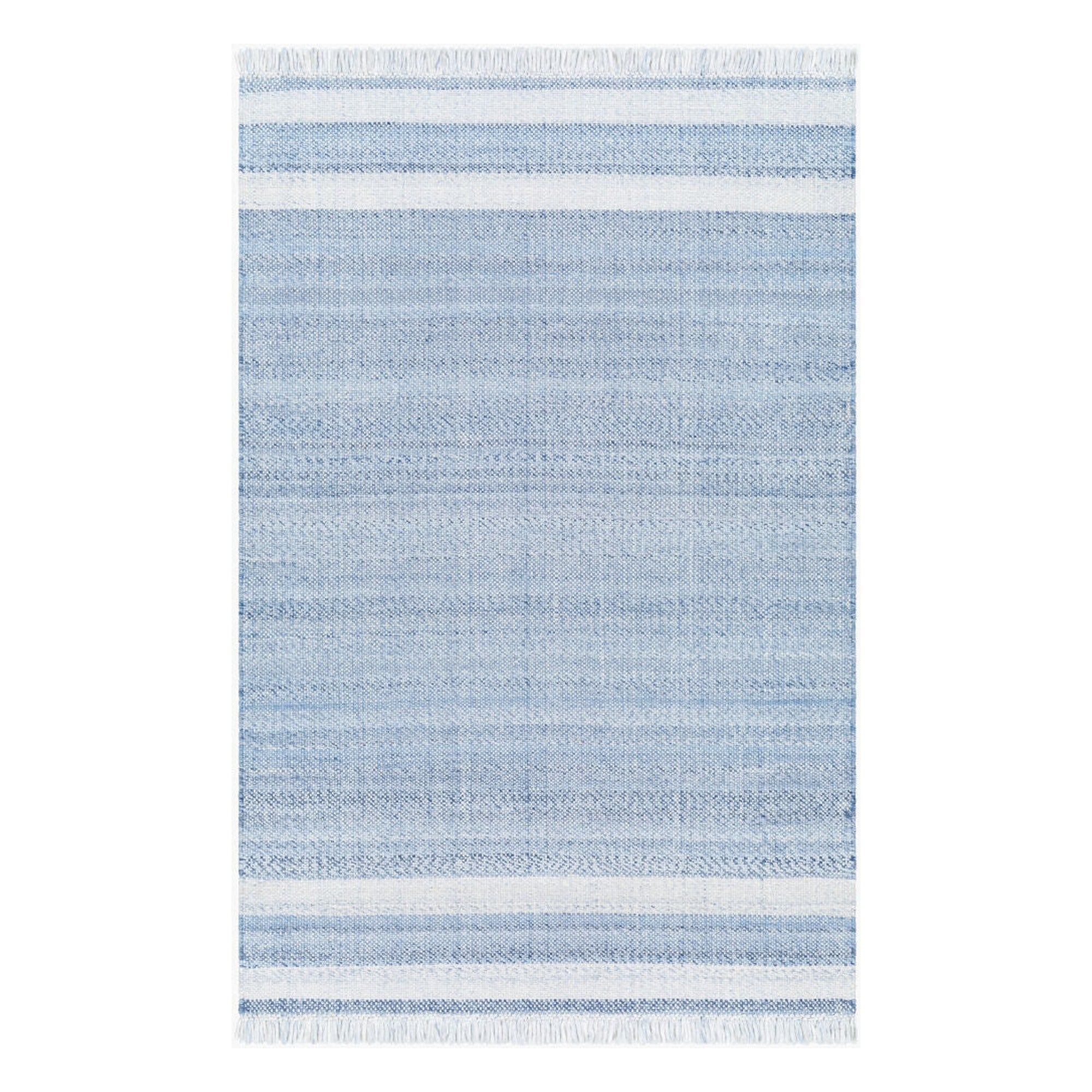 Primrose Denim/Off-White Handmade Rug PRM-2302 - 10' x 14'