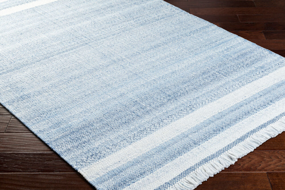 Primrose Denim/Off-White Handmade Rug PRM-2302 - corner
