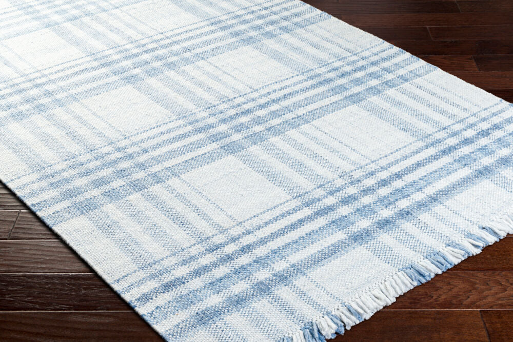 Primrose Denim/Off-White Handmade Rug PRM-2304 - corner