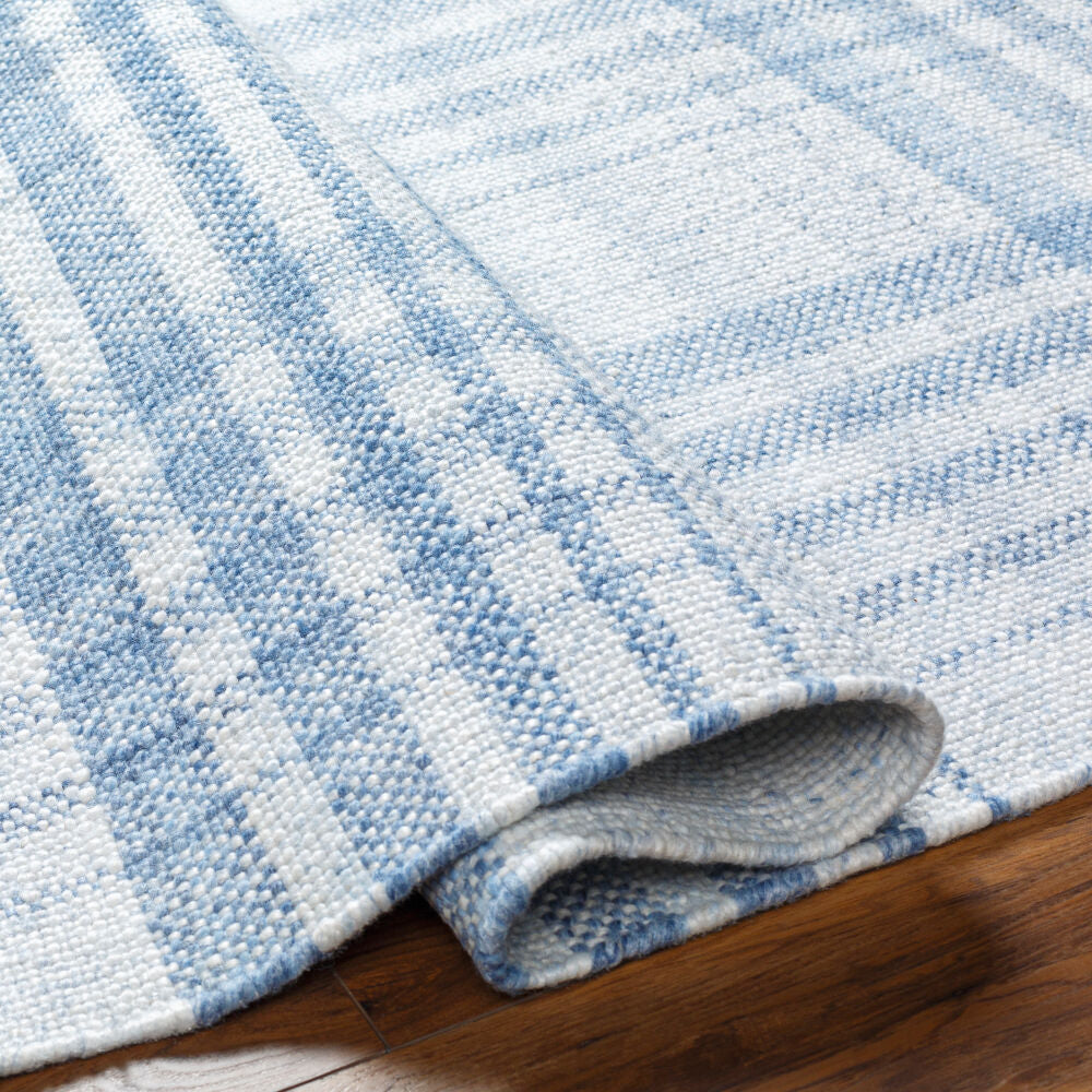 Primrose Denim/Off-White Handmade Rug PRM-2304 - fold