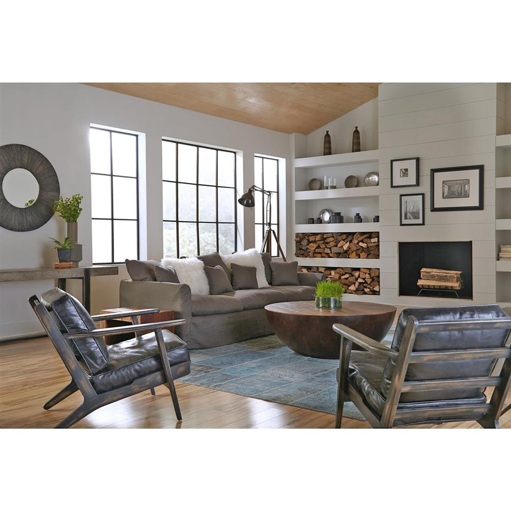 Mid-Century Modern Brooks Leather Lounge Chair