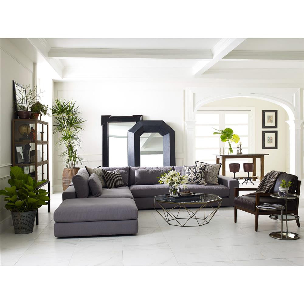 Laurent Wood Frame Brown Leather Accent Chairs