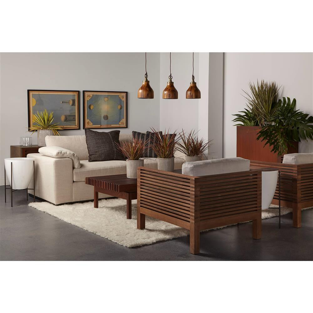 Danica Reclaimed Wood + White Lacquer Side Table - 17"