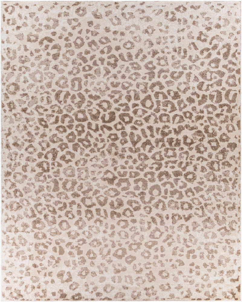 Positano Dark Brown/Off-White Machine Woven Rug - 5'3" x 7'3"