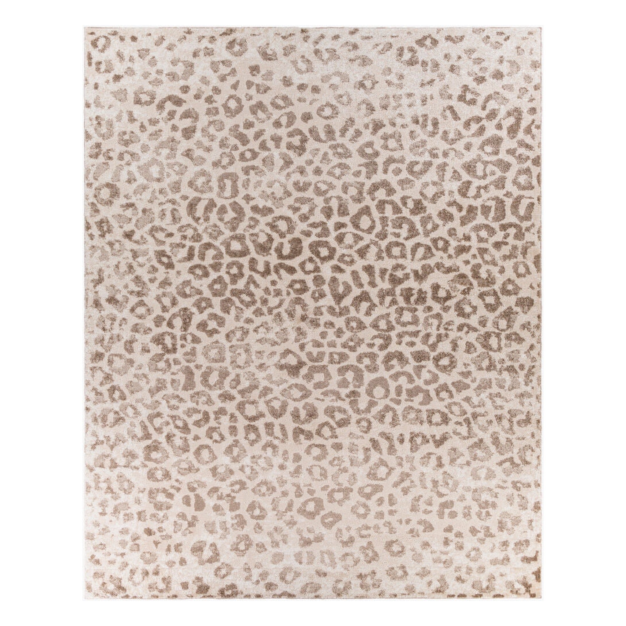 Positano Dark Brown/Off-White Machine Woven Rug - 5'3" x 7'3"