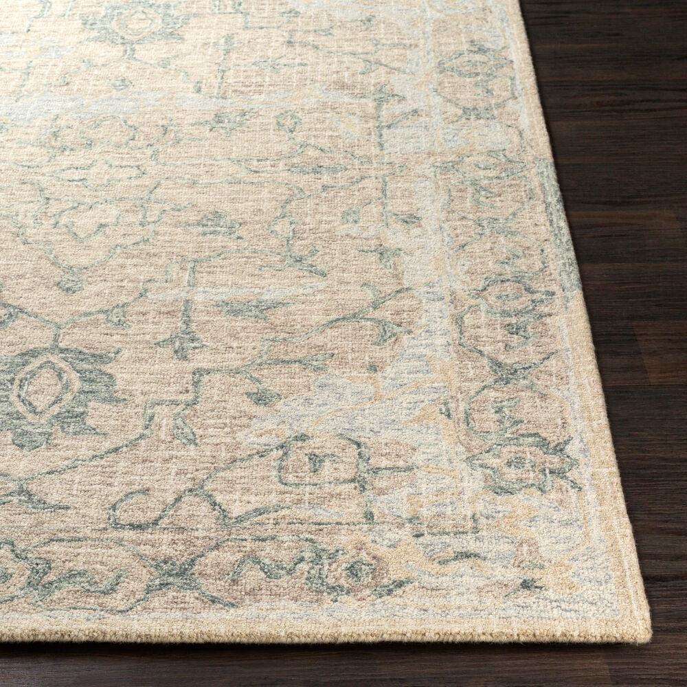 Piastrella Beige/Taupe Handmade Rug - front