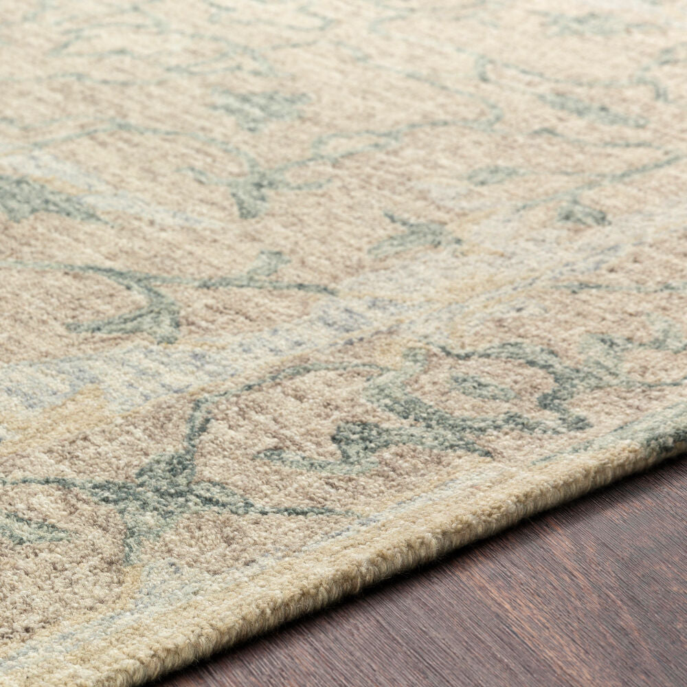 Piastrella Beige/Taupe Handmade Rug - texture