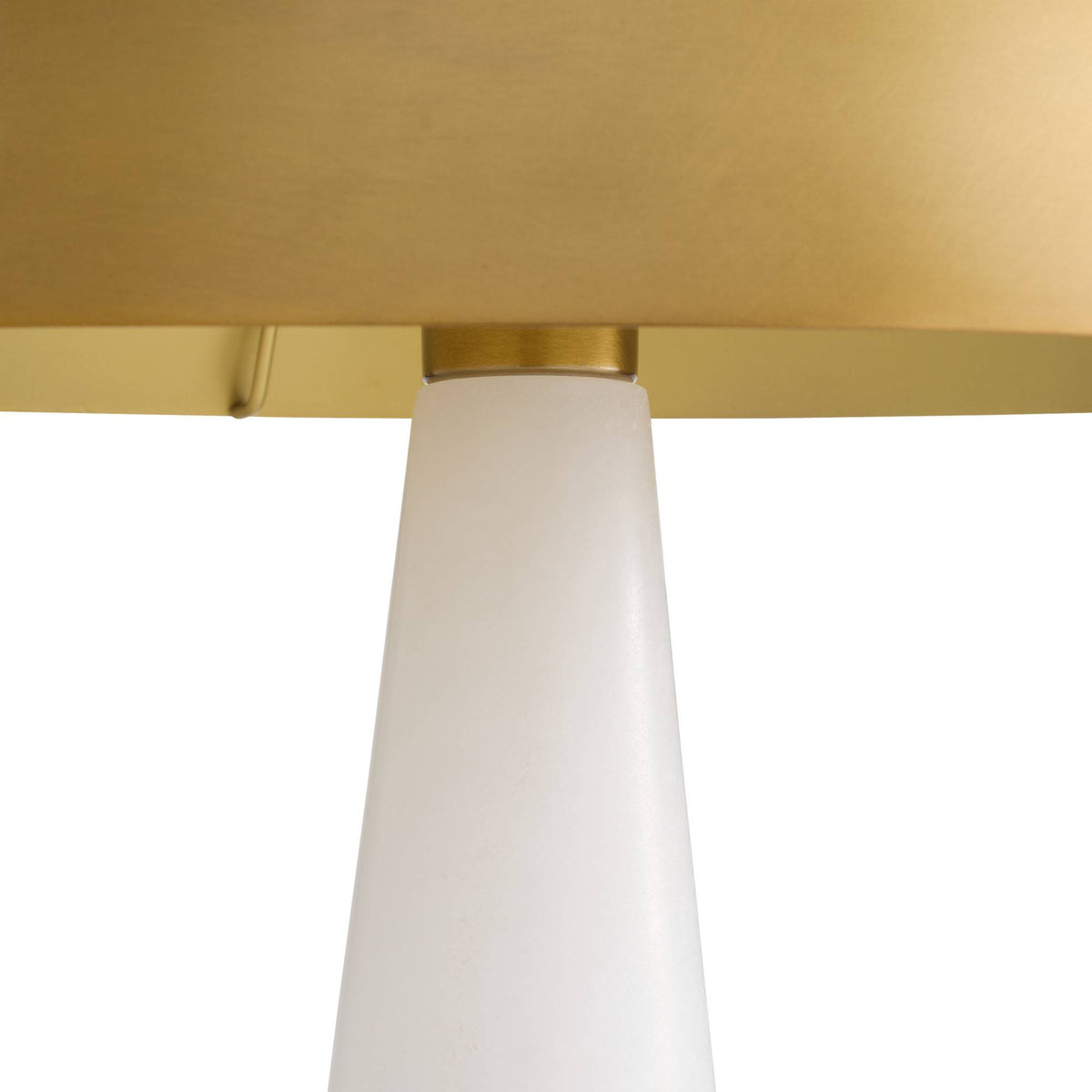 Chanell lamp shade underside and base connection