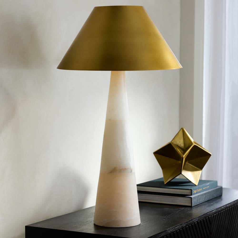 Arteriors Chanell table lamp in a styled interior