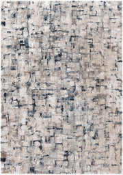 Portofino Black/Teal Machine Woven Rug - 5'3" x 7'