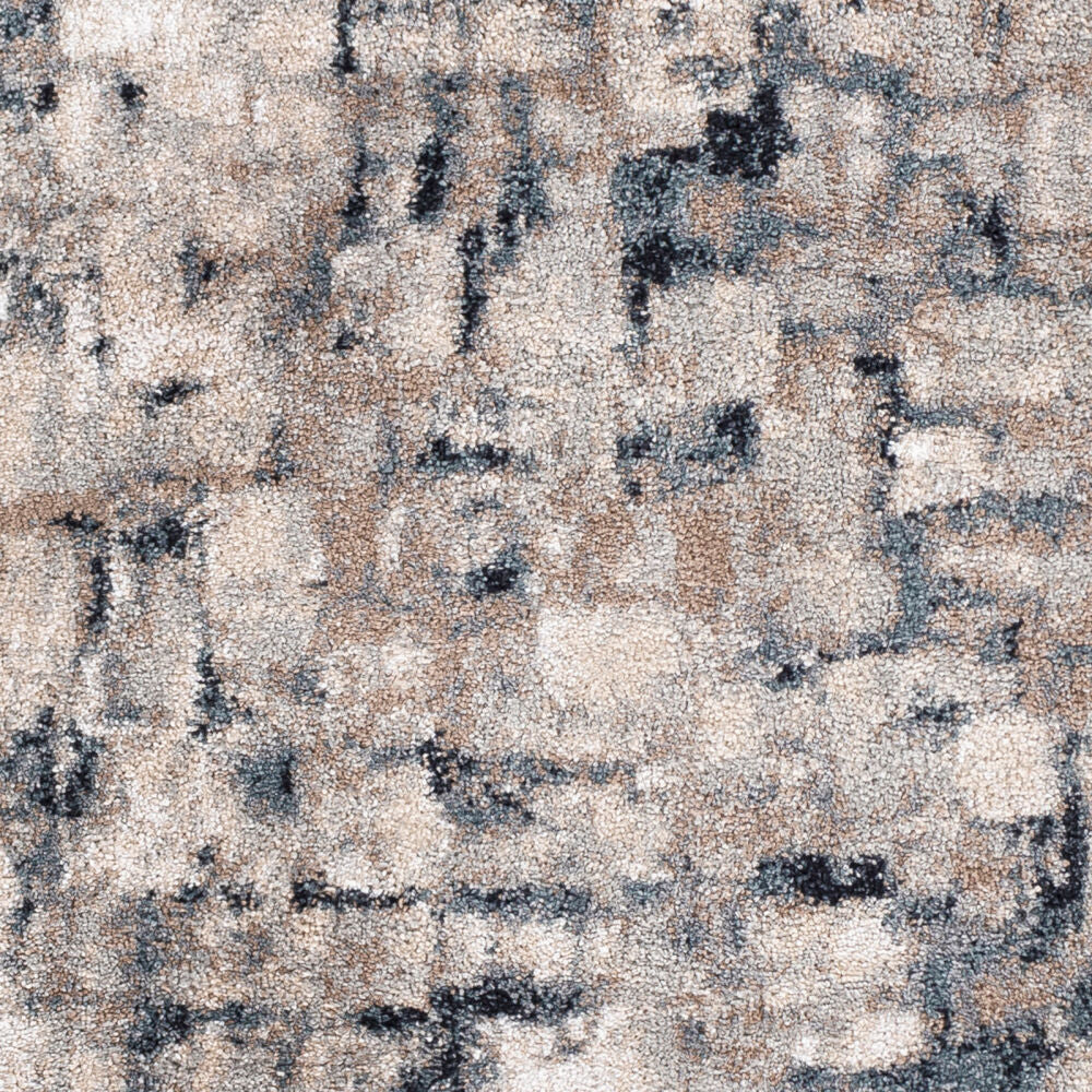 Portofino Black/Teal Machine Woven Rug - swatch