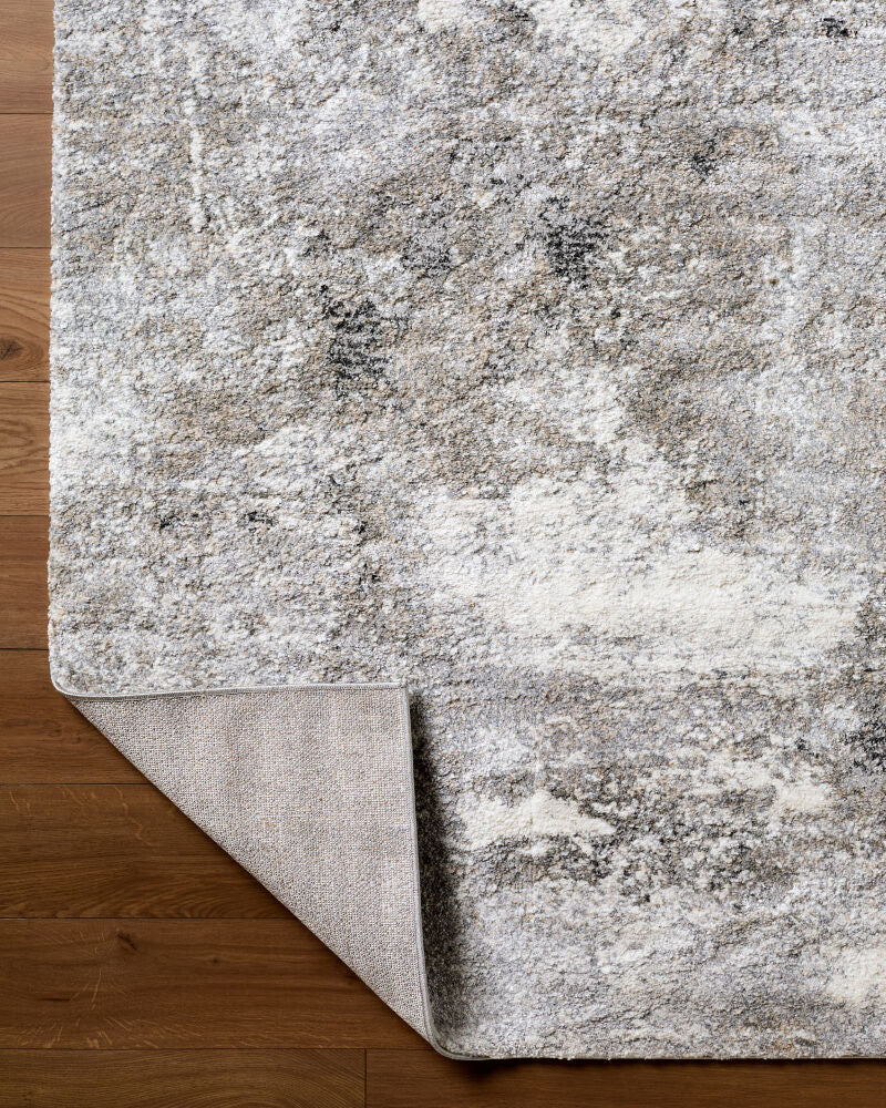 Portofino Black/Taupe Machine Woven Rug PTF-2325 - fold