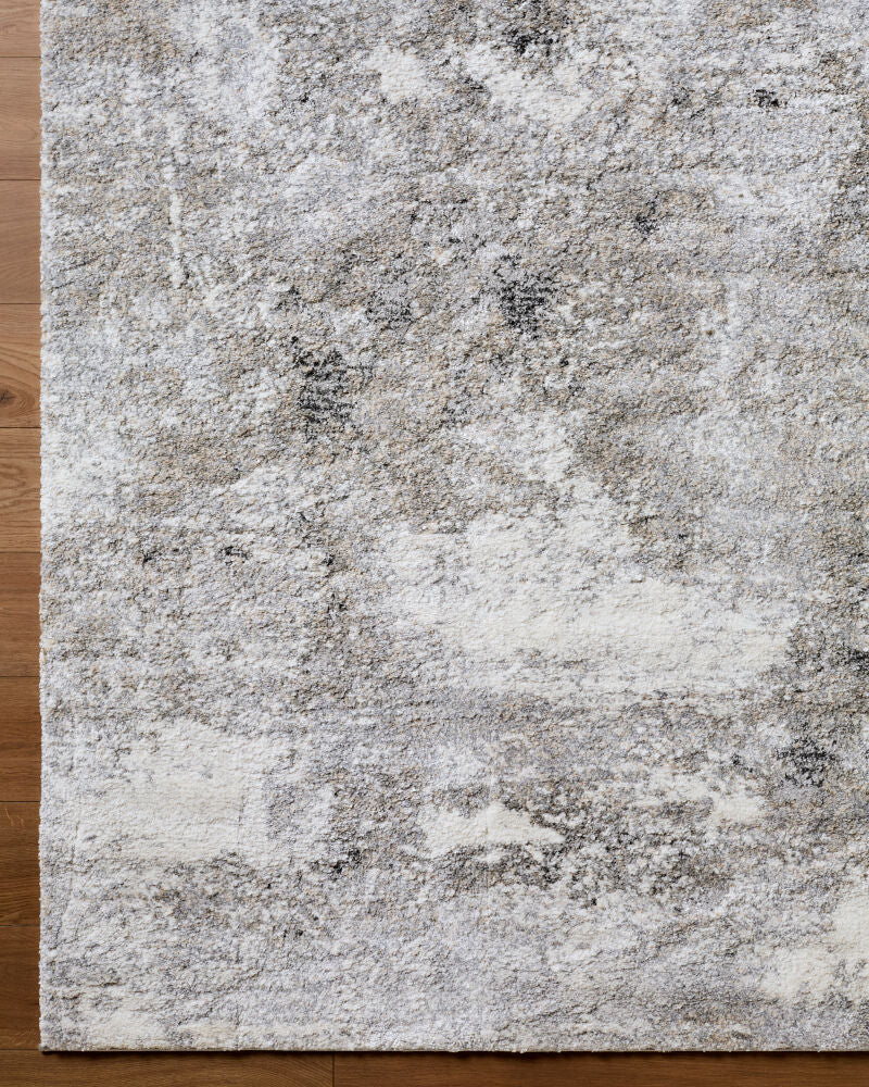 Portofino Black/Taupe Machine Woven Rug PTF-2325 - overhead
