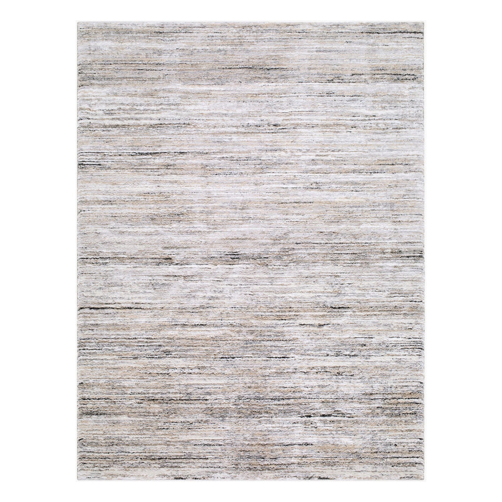 Portofino Black/Taupe Machine Woven Rug PTF-2326 - 5'3" x 7'